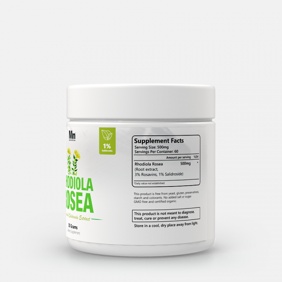 RHODIOLA ROSEA 500MG 60 Gélules - Genius Nutrition France - Force