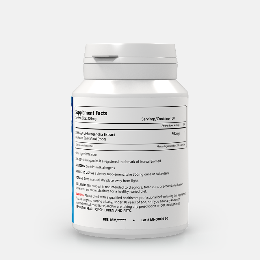 Ashwagandha KSM-66™ Bio, 5% withanolides